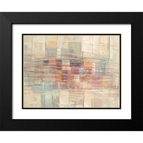 Citta lontana Black Modern Wood Framed Art Print with Double Matting by Lucas