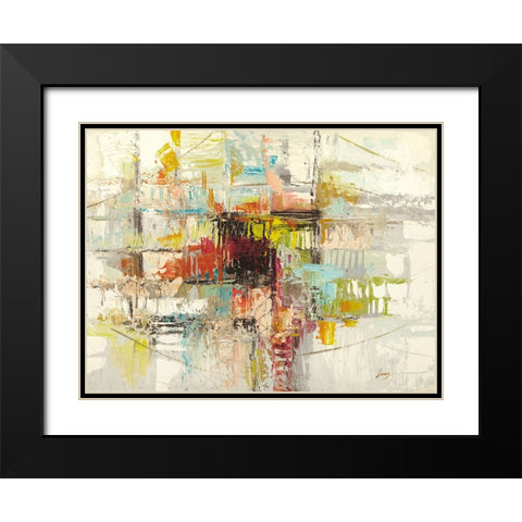 Lieve pensiero Black Modern Wood Framed Art Print with Double Matting by Lucas