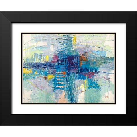 Di sera sul mare Black Modern Wood Framed Art Print with Double Matting by Lucas