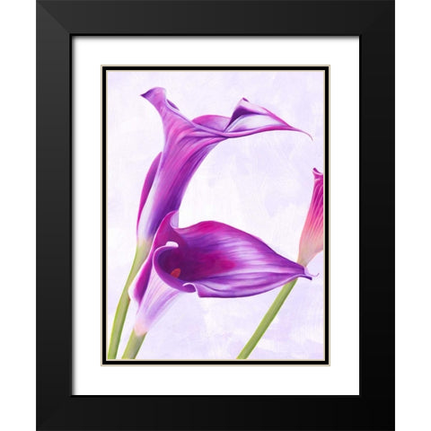 Duet I Black Modern Wood Framed Art Print with Double Matting by Villa, Luca