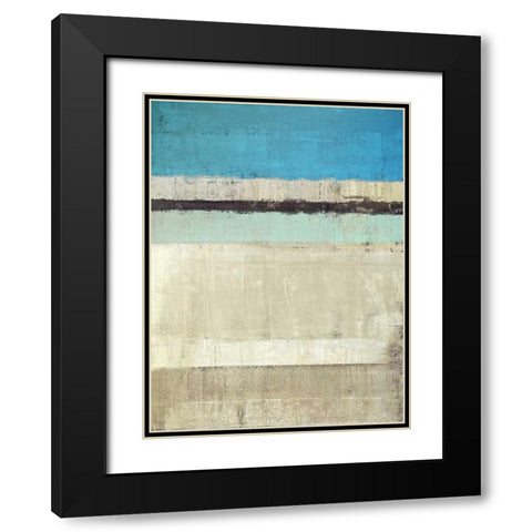 Horizon #1 Black Modern Wood Framed Art Print with Double Matting by Maun, Ludwig