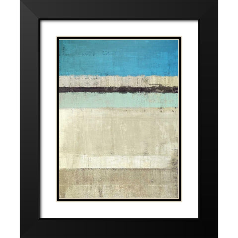 Horizon #1 Black Modern Wood Framed Art Print with Double Matting by Maun, Ludwig