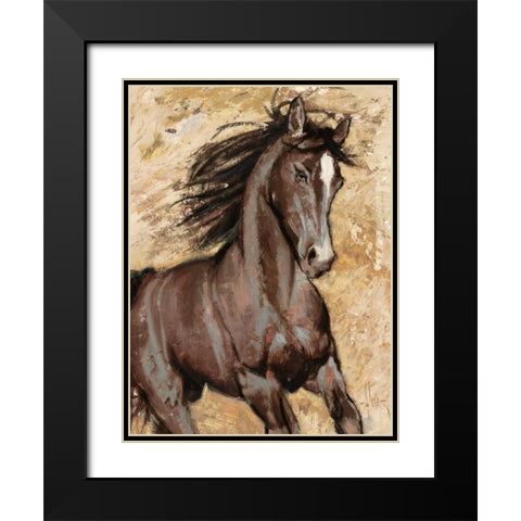 Maestoso Black Modern Wood Framed Art Print with Double Matting by Florio, Luigi