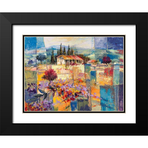Racconto destate Black Modern Wood Framed Art Print with Double Matting by Florio, Luigi