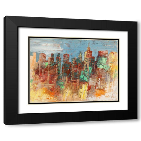 Citta nascosta Black Modern Wood Framed Art Print with Double Matting by Florio, Luigi
