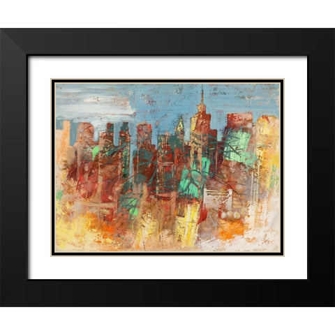 Citta nascosta Black Modern Wood Framed Art Print with Double Matting by Florio, Luigi