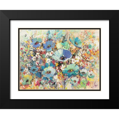 Campo di fiori in Primavera Black Modern Wood Framed Art Print with Double Matting by Florio, Luigi