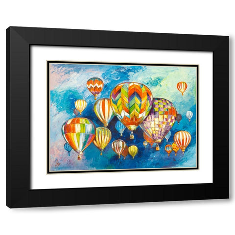 Sospesi nel cielo I Black Modern Wood Framed Art Print with Double Matting by Florio, Luigi