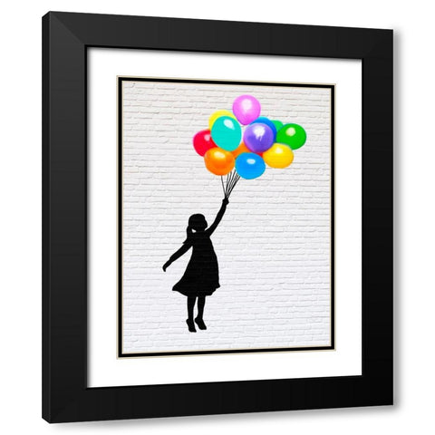 Learn to Fly (detail) Black Modern Wood Framed Art Print with Double Matting by Masterfunk Collective