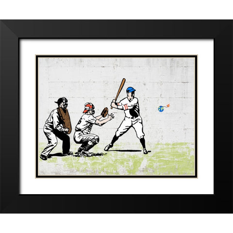 Worth a Home Run? Black Modern Wood Framed Art Print with Double Matting by Masterfunk Collective