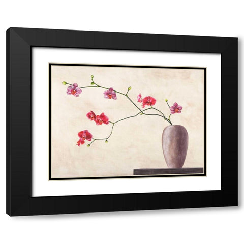 Balance Black Modern Wood Framed Art Print with Double Matting by Mills, Shin