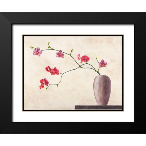 Balance Black Modern Wood Framed Art Print with Double Matting by Mills, Shin