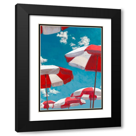 Beach Life II Black Modern Wood Framed Art Print with Double Matting by Marzi, Dario
