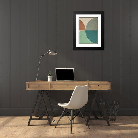 Sealand Black Modern Wood Framed Art Print with Double Matting by Nava, Sandro