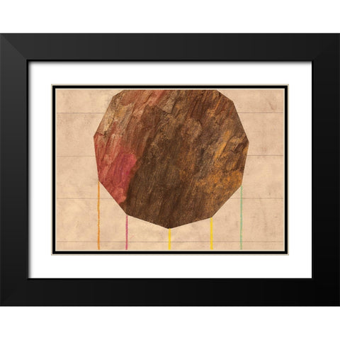 Forma II Black Modern Wood Framed Art Print with Double Matting by Novello, Patrizia
