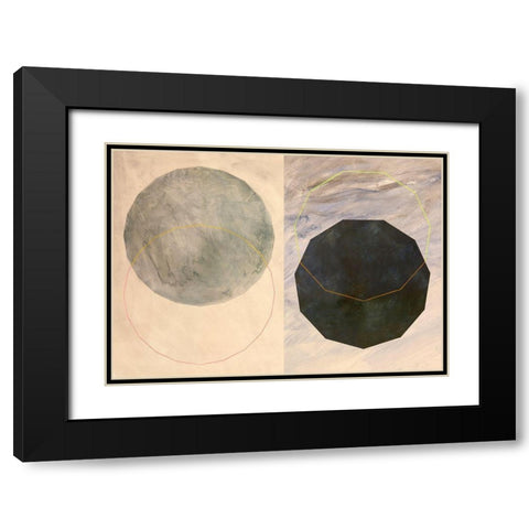 Morfi Black Modern Wood Framed Art Print with Double Matting by Novello, Patrizia