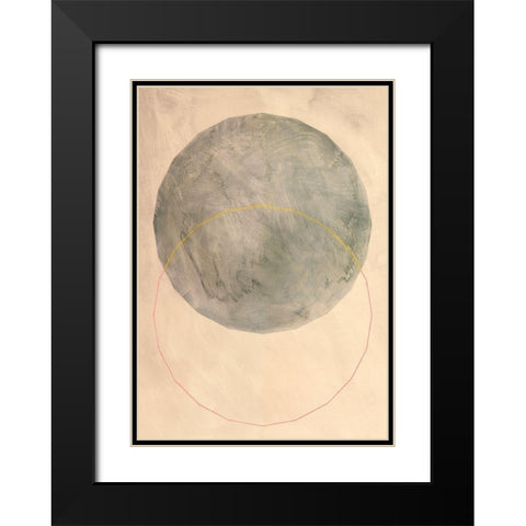 Morfi I Black Modern Wood Framed Art Print with Double Matting by Novello, Patrizia