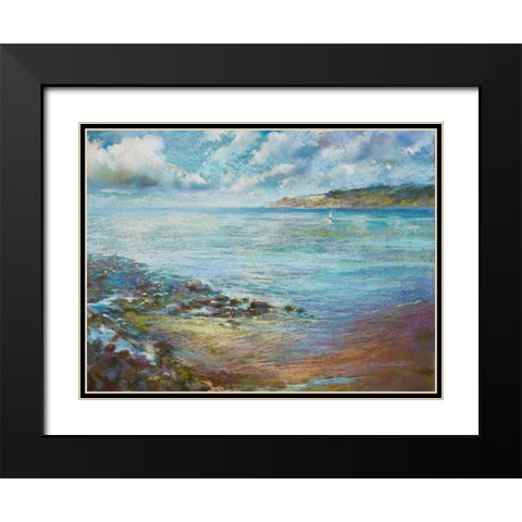Sail Away Black Modern Wood Framed Art Print with Double Matting by Whatmore, Nel