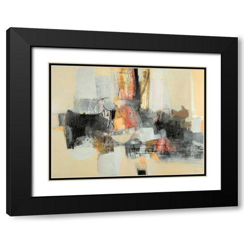 Câ€™era una volta Black Modern Wood Framed Art Print with Double Matting by Piovan, Maurizio