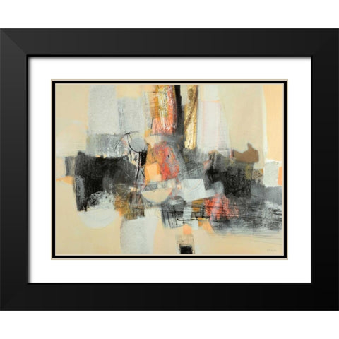 Câ€™era una volta Black Modern Wood Framed Art Print with Double Matting by Piovan, Maurizio