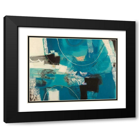 Un viaggio Black Modern Wood Framed Art Print with Double Matting by Piovan, Maurizio
