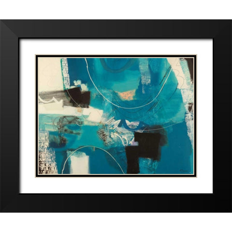 Un viaggio Black Modern Wood Framed Art Print with Double Matting by Piovan, Maurizio