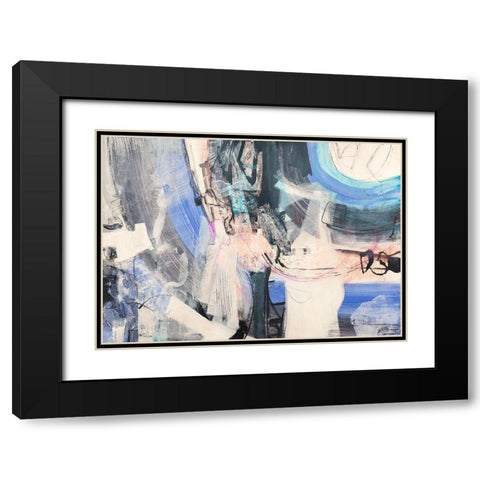 Un vortice di pensieri Black Modern Wood Framed Art Print with Double Matting by Piovan, Maurizio