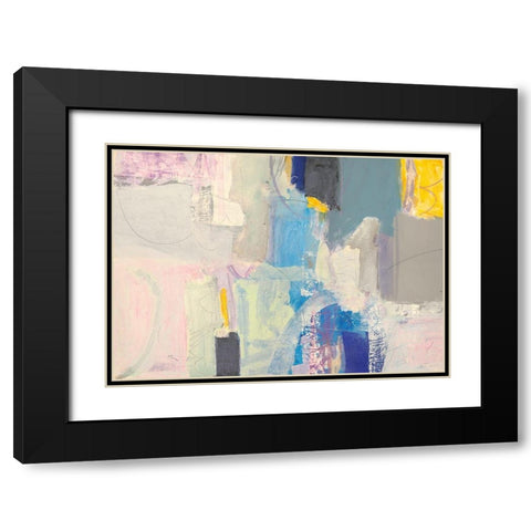 Sognando Black Modern Wood Framed Art Print with Double Matting by Piovan, Maurizio