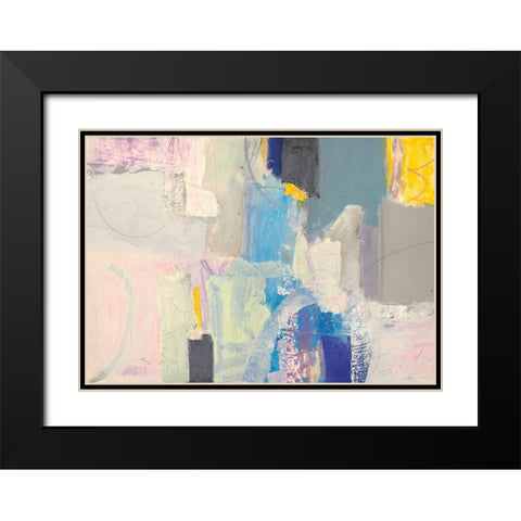 Sognando Black Modern Wood Framed Art Print with Double Matting by Piovan, Maurizio