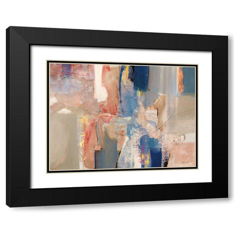 Calma del cuore Black Modern Wood Framed Art Print with Double Matting by Piovan, Maurizio