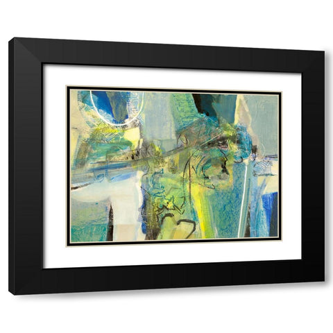 Liberi Black Modern Wood Framed Art Print with Double Matting by Piovan, Maurizio