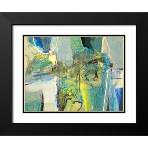 Liberi Black Modern Wood Framed Art Print with Double Matting by Piovan, Maurizio