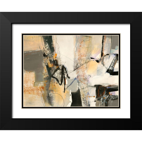 In costruzione Black Modern Wood Framed Art Print with Double Matting by Piovan, Maurizio