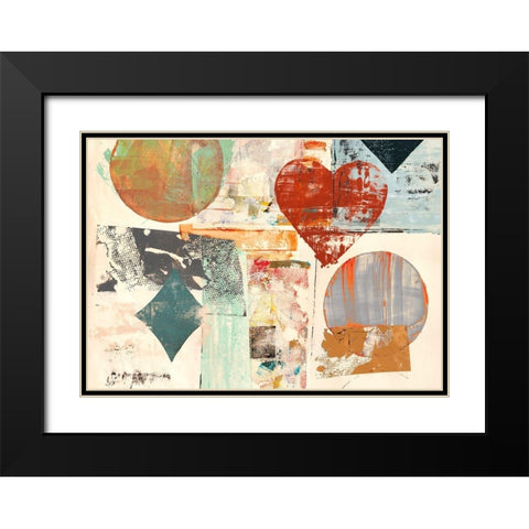 Pop Love #3 Black Modern Wood Framed Art Print with Double Matting by Winkel, Peter