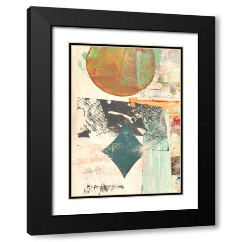 Pop Love #3 (detail-Moon) Black Modern Wood Framed Art Print with Double Matting by Winkel, Peter