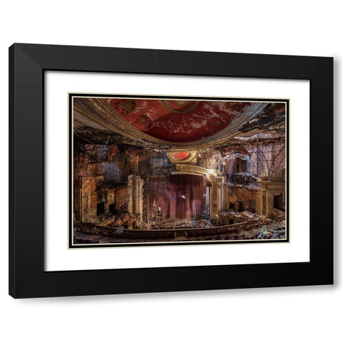 Abandoned Theatre, New Jersey (I) Black Modern Wood Framed Art Print with Double Matting by Berenholtz, Richard