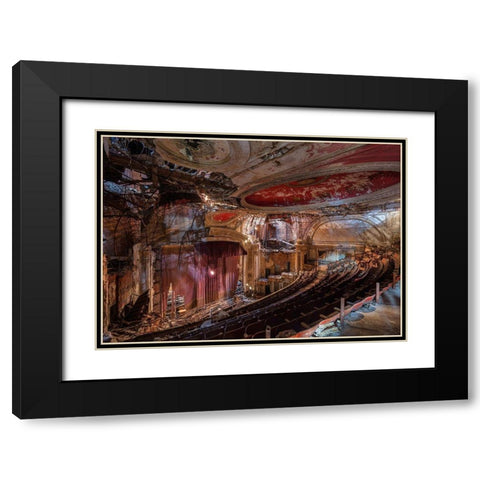 Abandoned Theatre, New Jersey (II) Black Modern Wood Framed Art Print with Double Matting by Berenholtz, Richard