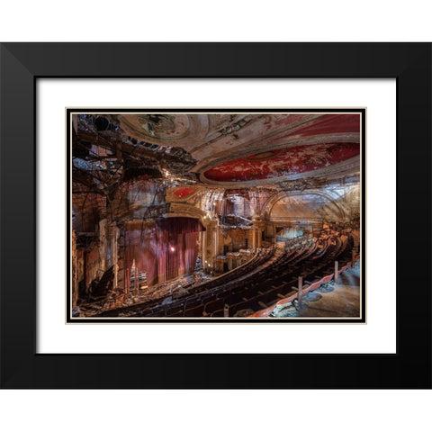 Abandoned Theatre, New Jersey (II) Black Modern Wood Framed Art Print with Double Matting by Berenholtz, Richard