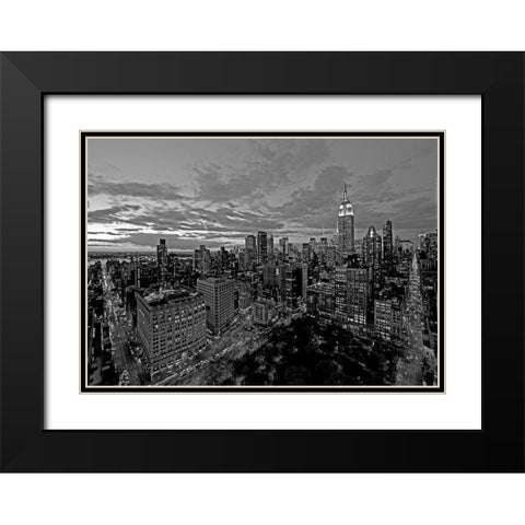 Chelsea and Midtown Manhattan_BN Black Modern Wood Framed Art Print with Double Matting by Berenholtz, Richard