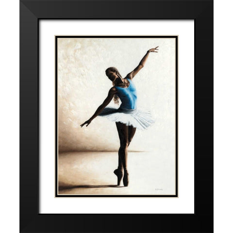 Inner Peace Black Modern Wood Framed Art Print with Double Matting by Young, Richard