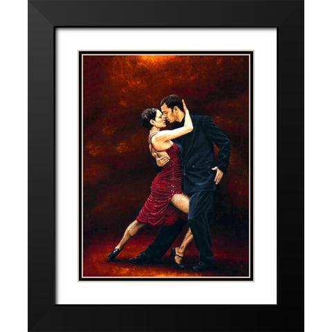 That Tango Moment Black Modern Wood Framed Art Print with Double Matting by Young, Richard