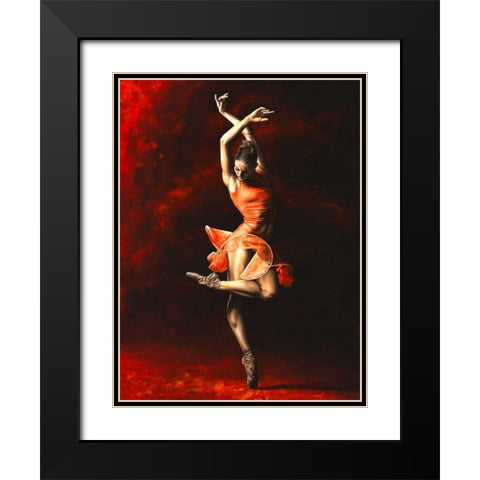 The Passion of Dance Black Modern Wood Framed Art Print with Double Matting by Young, Richard