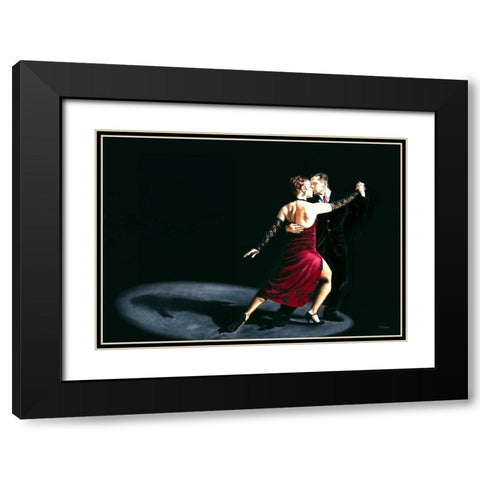 The Rhythm of Tango Black Modern Wood Framed Art Print with Double Matting by Young, Richard