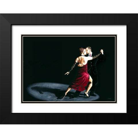 The Rhythm of Tango Black Modern Wood Framed Art Print with Double Matting by Young, Richard