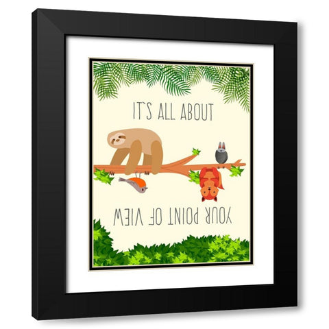 Its All about your Point of View Black Modern Wood Framed Art Print with Double Matting by Hill, Steven