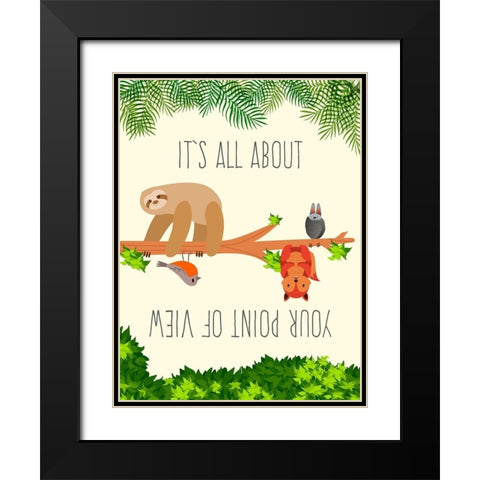 Its All about your Point of View Black Modern Wood Framed Art Print with Double Matting by Hill, Steven