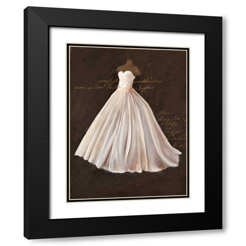 Dressed in White II Black Modern Wood Framed Art Print with Double Matting by Cairoli, Stefano