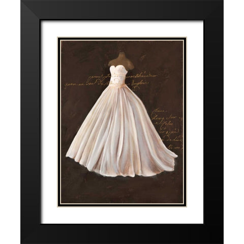 Dressed in White II Black Modern Wood Framed Art Print with Double Matting by Cairoli, Stefano