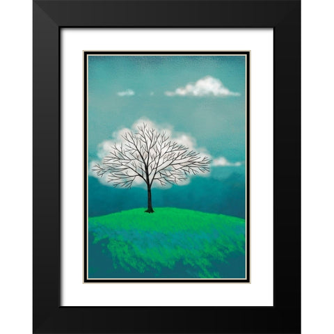 Tree of Clouds Black Modern Wood Framed Art Print with Double Matting by Lamanche, Stef