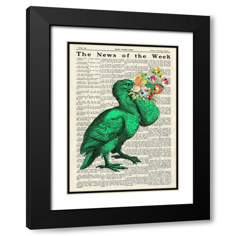 A Pleasant Surprise I Black Modern Wood Framed Art Print with Double Matting by Lamanche, Stef